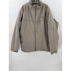 Columbia Omni Shield Vintage Softshell Jacket Mens XXLarge Brown FullZip Outdoor